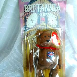 Rare tag error  TY Beanie Baby bear Britannia